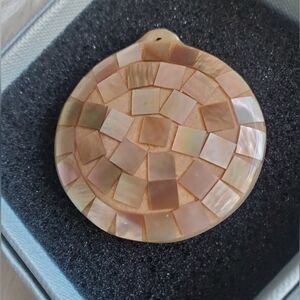 Mosaic, Abalone Shell or Mother of Pearl Pendant